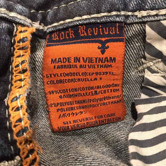 Rock Revival Ruella Straight Jeans Size 26 - Picture 6 of 11